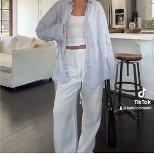 NWOT Reformation Olina Linen Pant Size XS